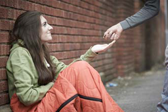 Helping hand for homeless girl