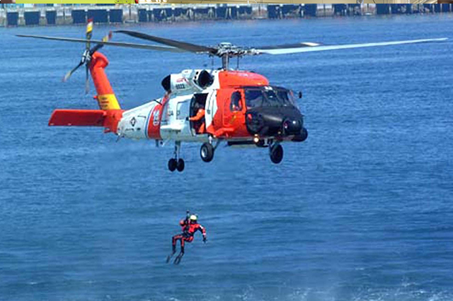 Coast Guard helicopter